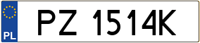 Trailer License Plate